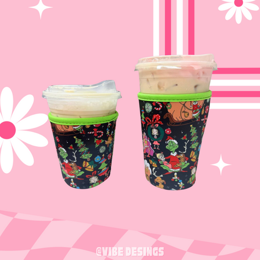 Green Whoville Coffee Sleeve