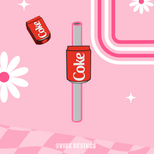 Coke 3D Straw Topper