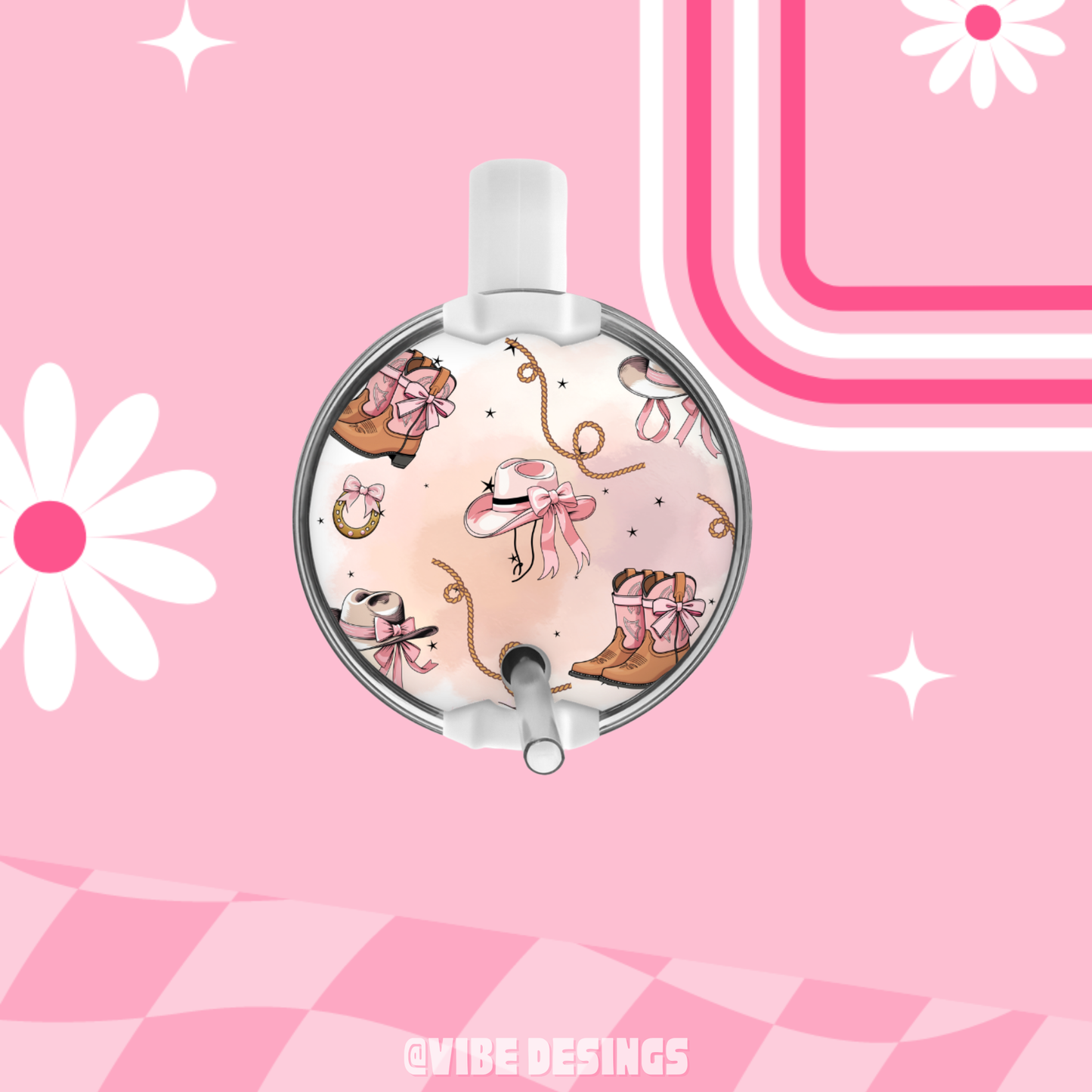 Cowgirl Boots Round Plate