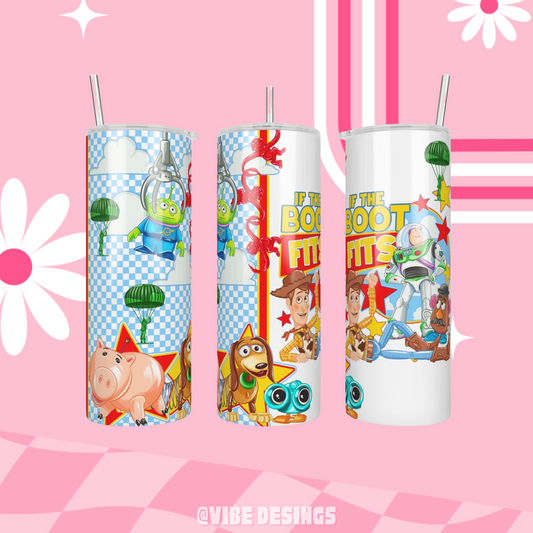 Fit the Boot Mirror 20oz Skinny Tumbler