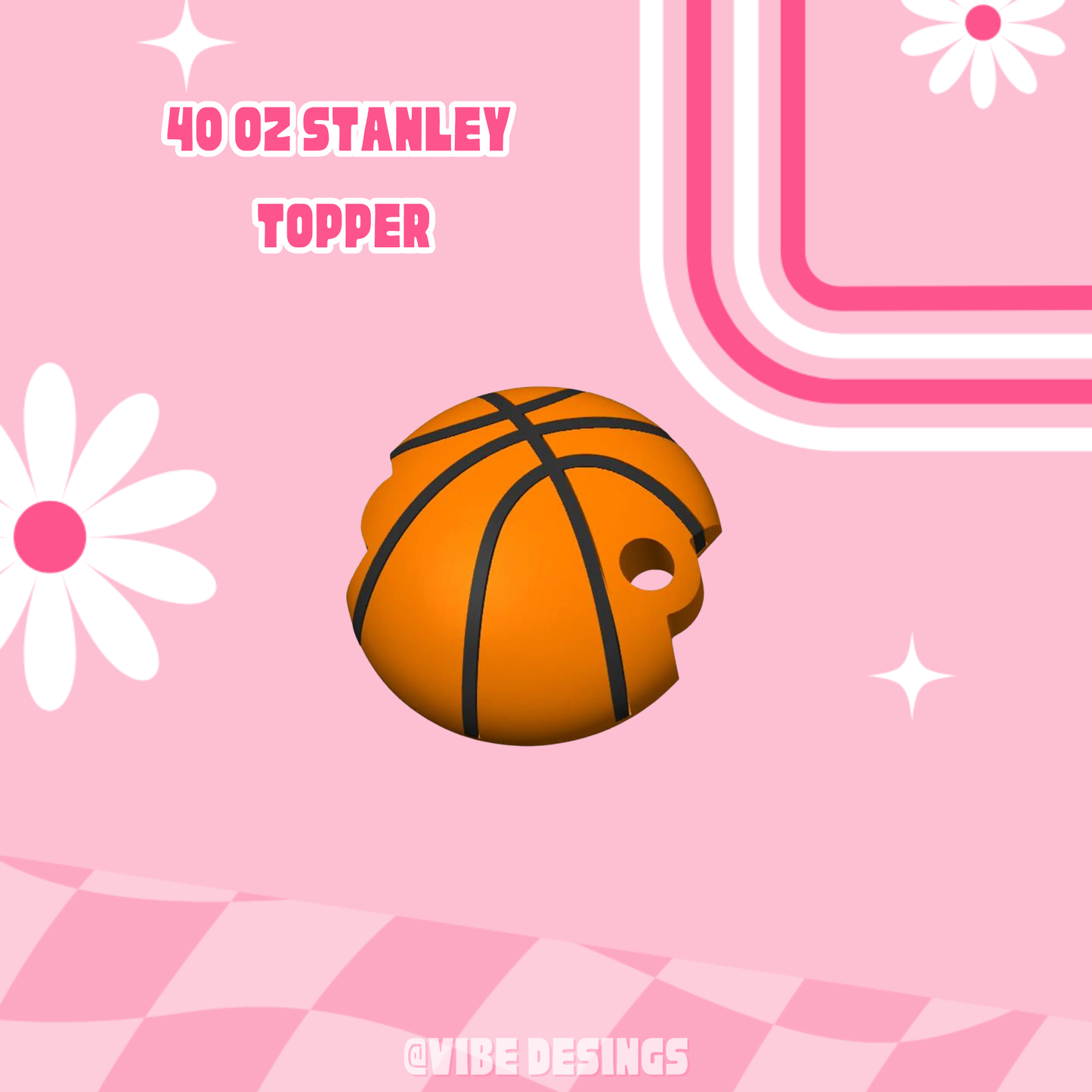 Basketball Stanley 40 oz Topper