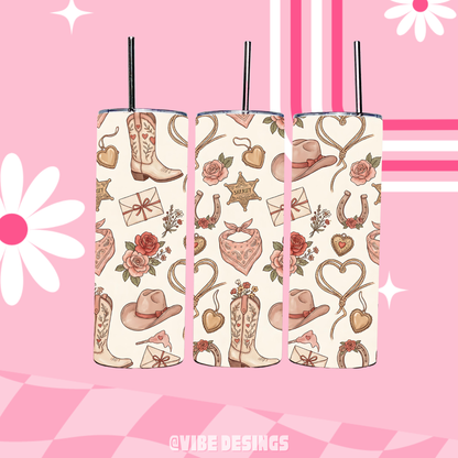 Western 20oz Skinny Tumbler