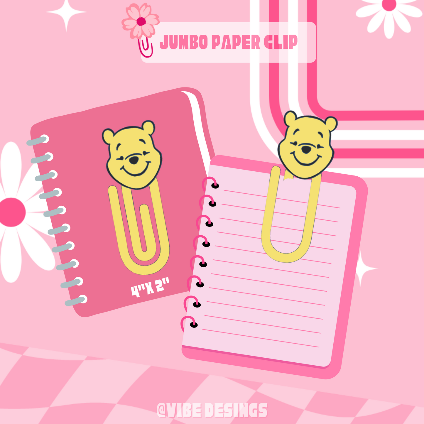 Pooh 3D Paper Clip