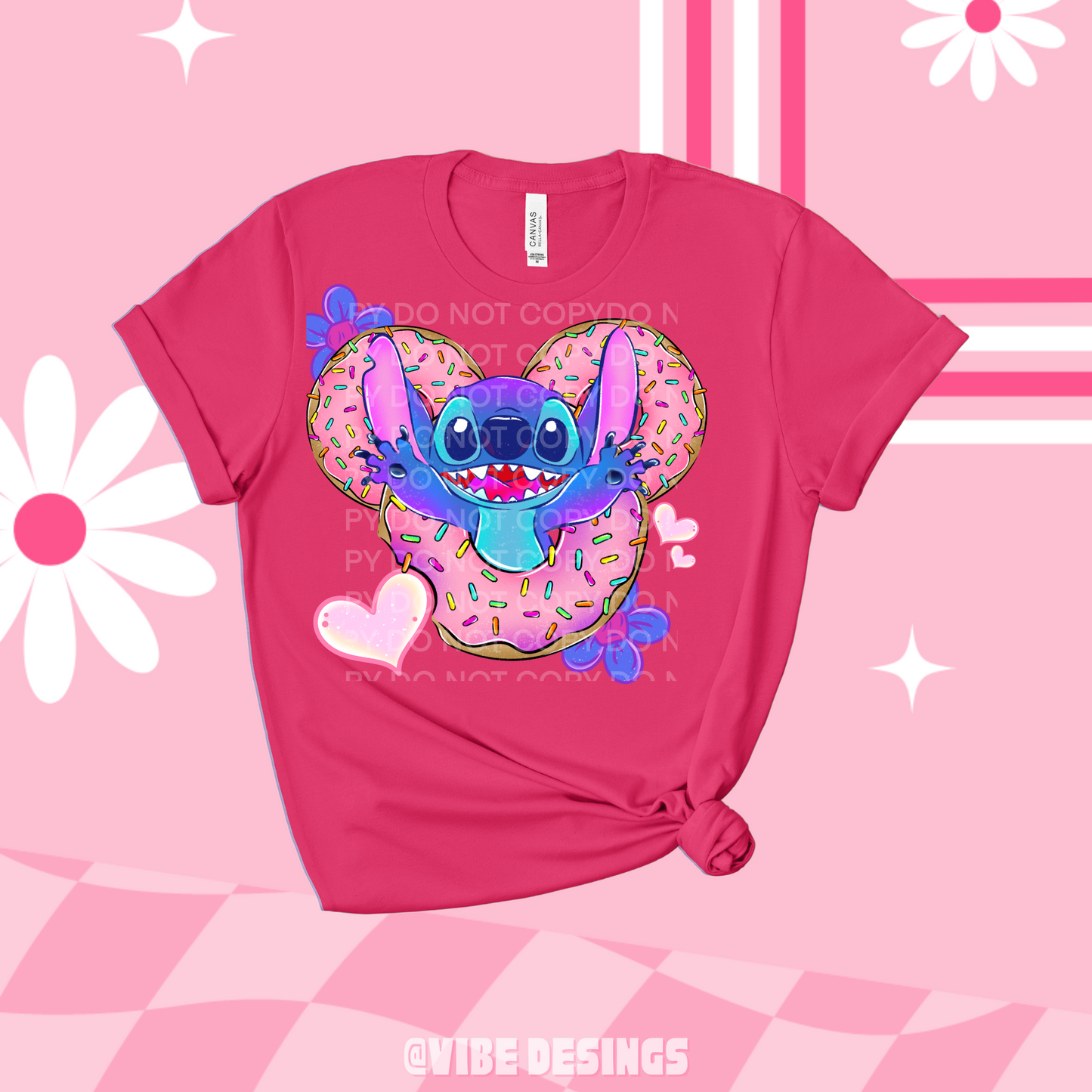 Donuts Alien Sleeve Tee