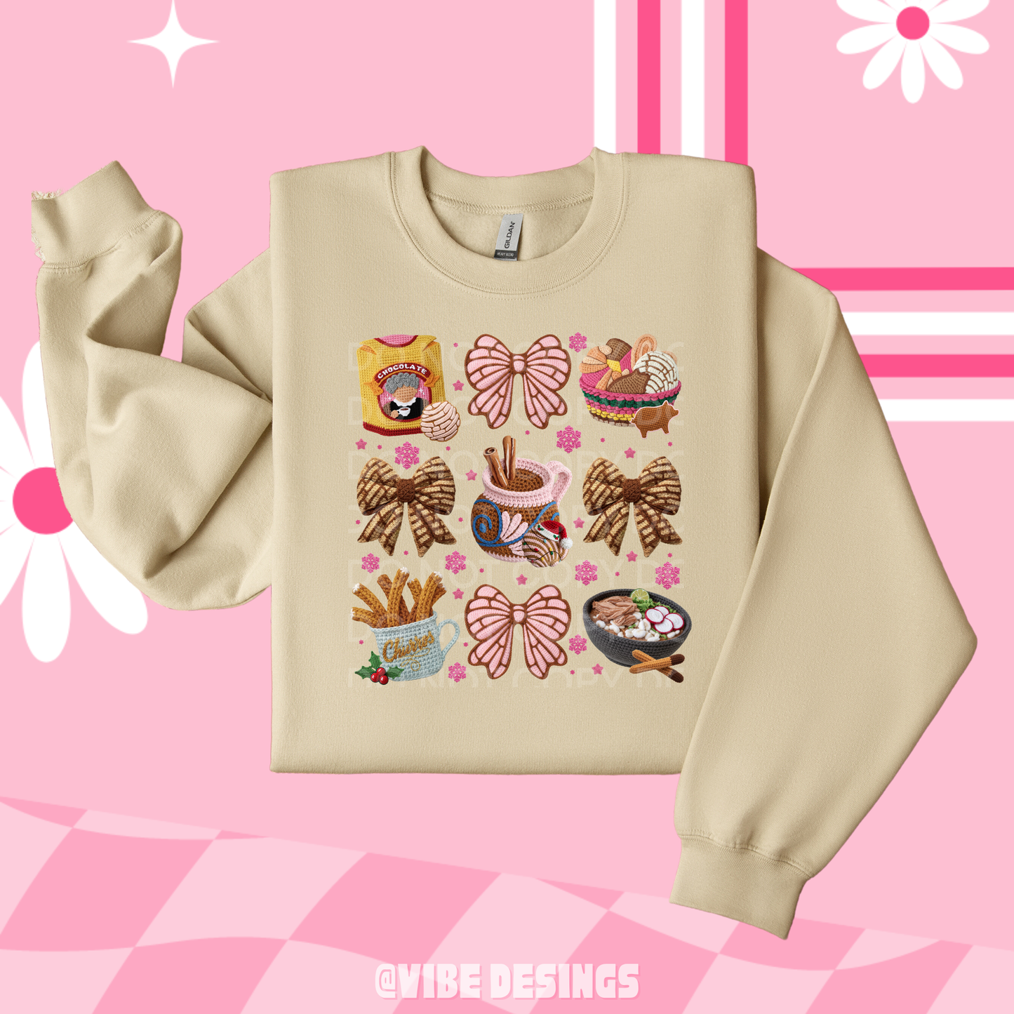 Conchas Coquette Yarn Crewneck