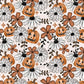 Pumpkin Floral Round Plate