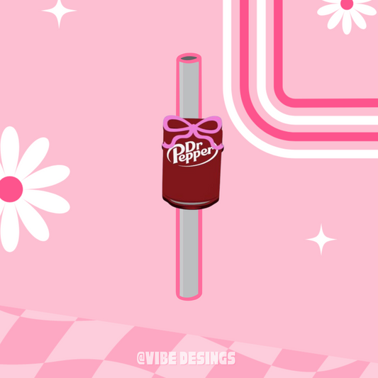 Dr. Pepper 3D Straw Topper