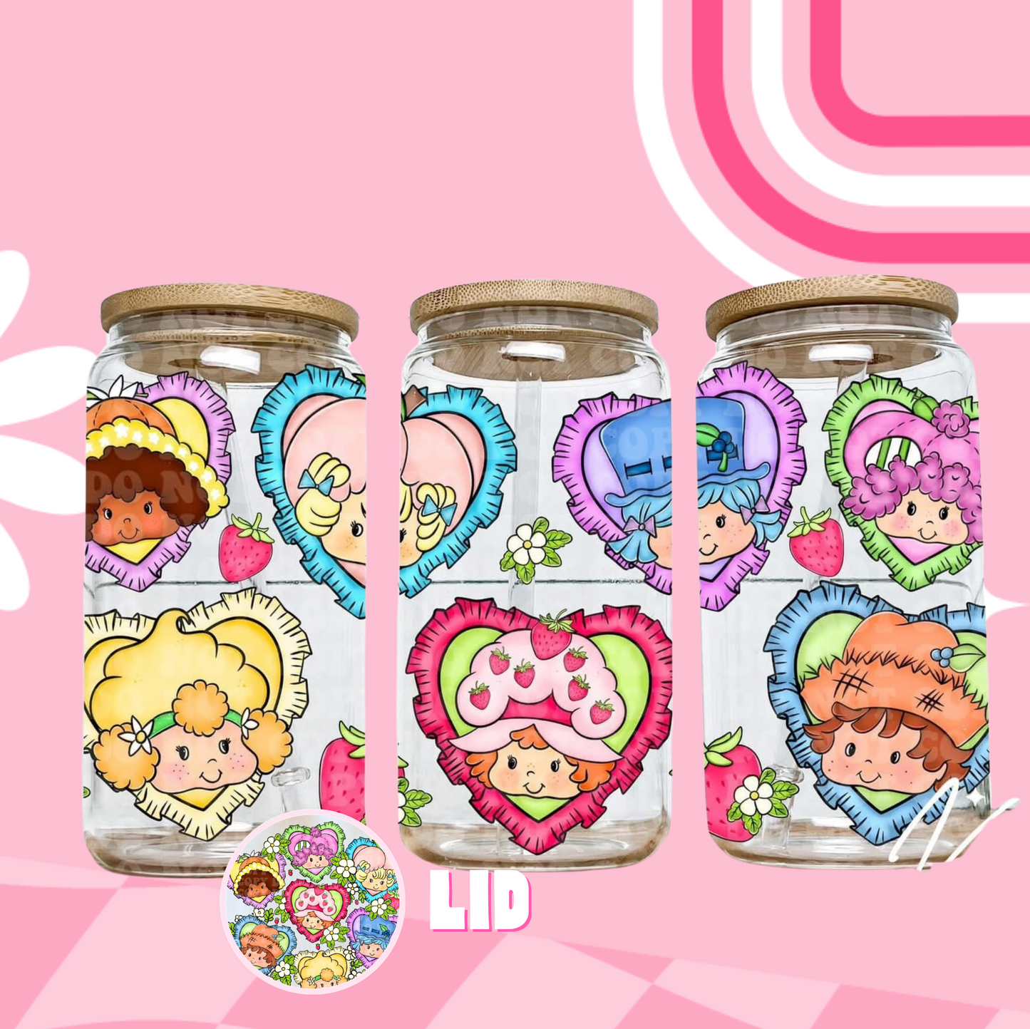 Shortcake Friends Glass Can