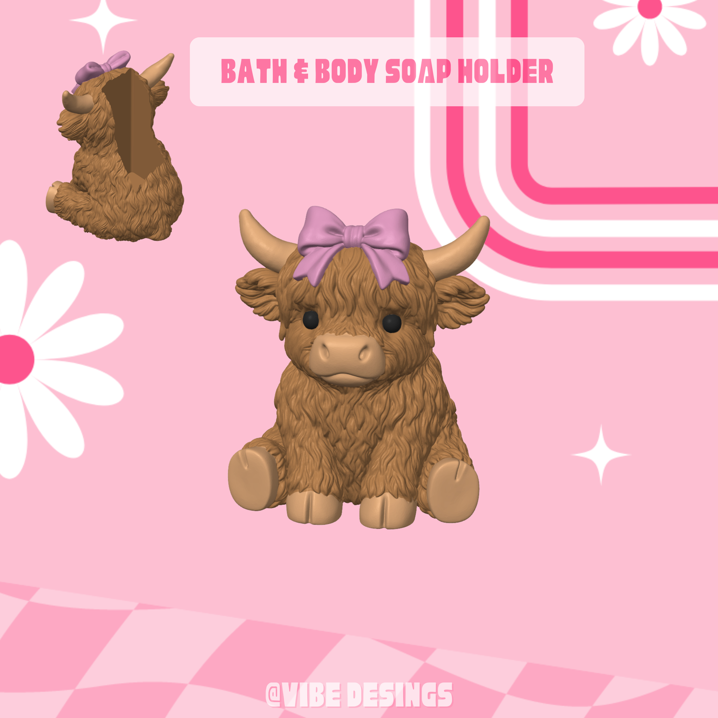 Coquette Cow Soap Holder