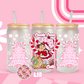Candy Cane Cutie Glass Can