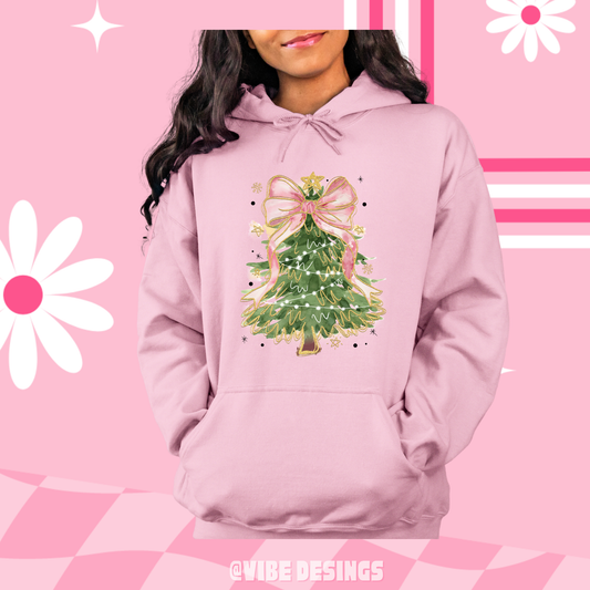 Coquette Xmas Tree Hoodie