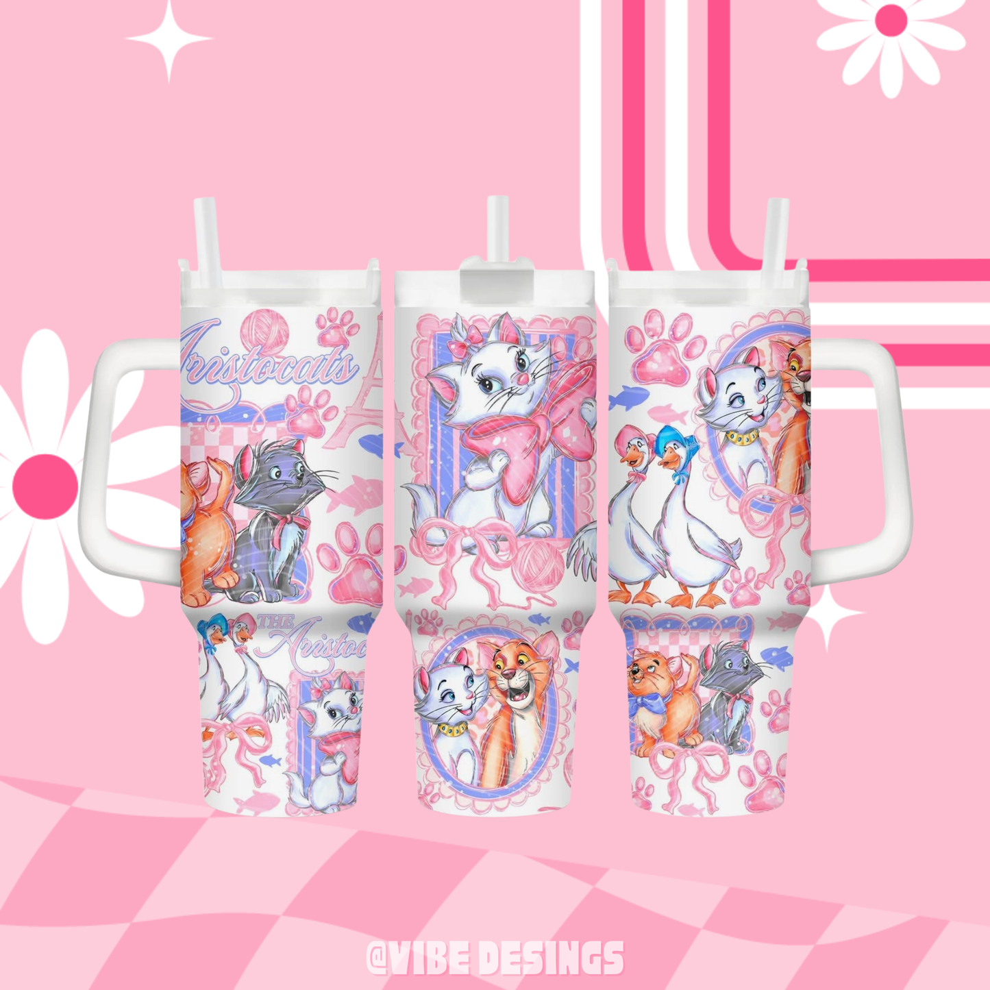 Cat Friends Pink Handle