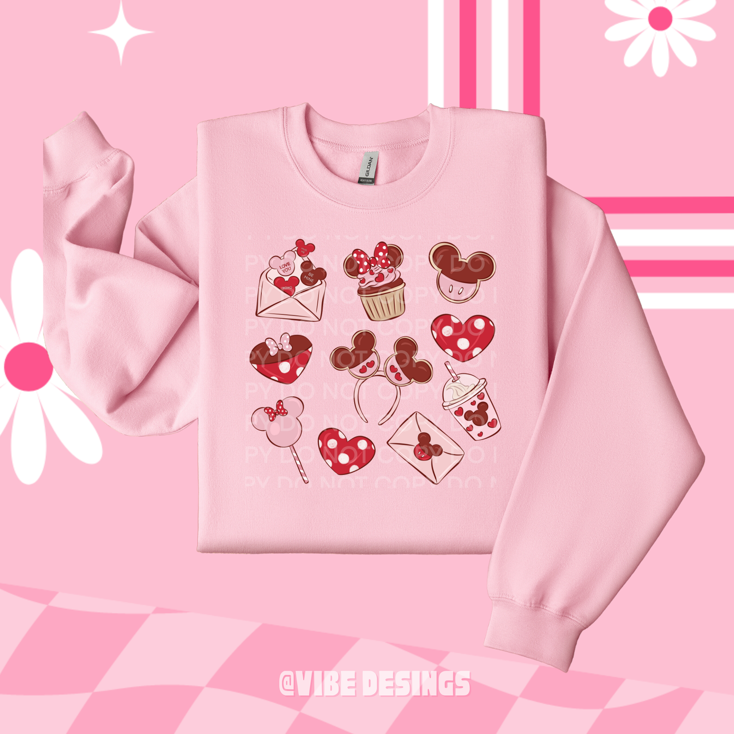 Mouse Snacks VDay Crewneck