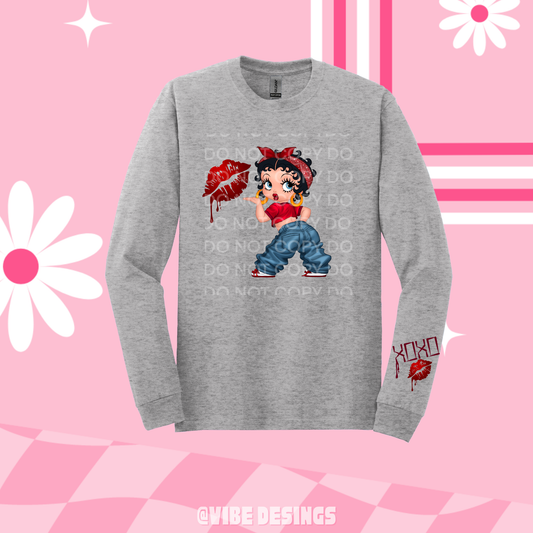 XOXO Boop Long Sleeve Shirt