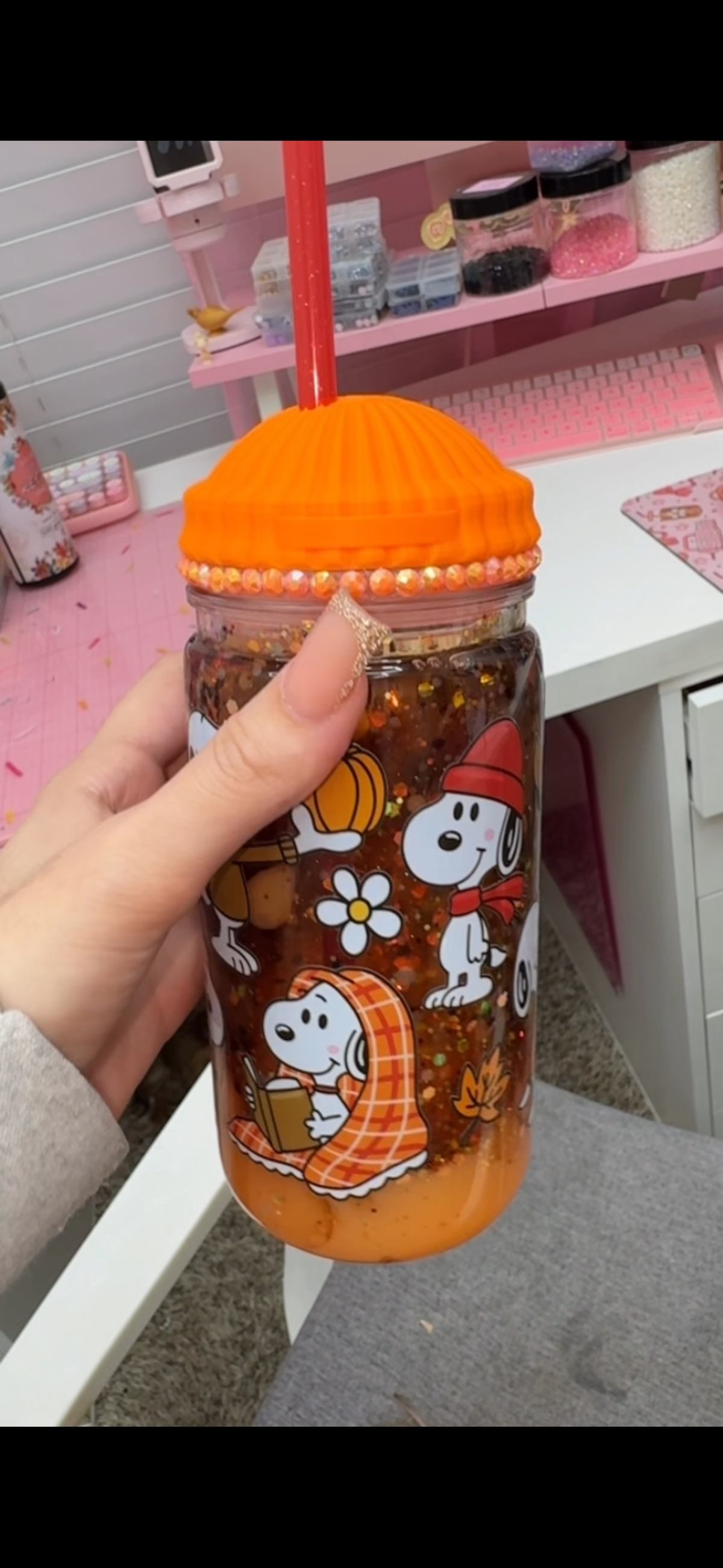 Beanie 16 oz libbey lid topper