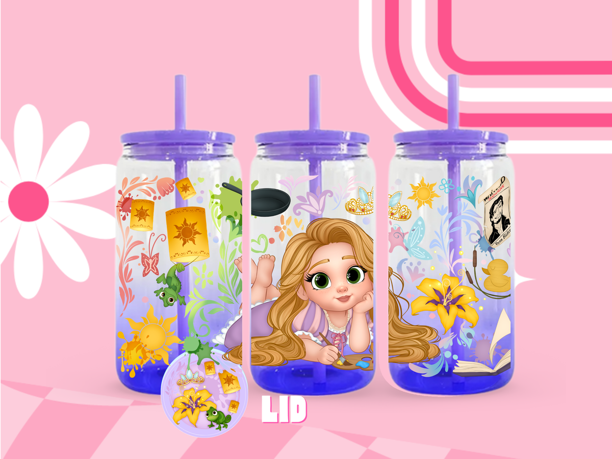 Baby Tangled Ombre Glass Can