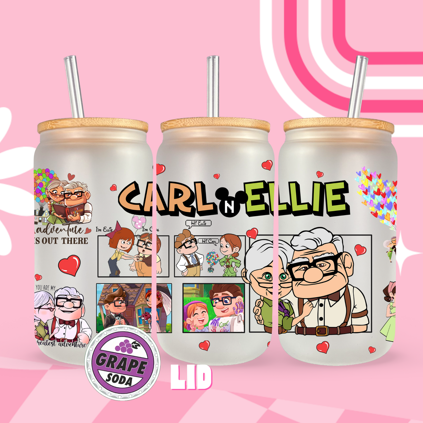 Carl & Ellie Glass Can