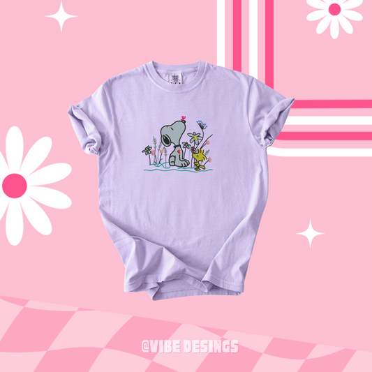 Orchid Embroidery Shirt