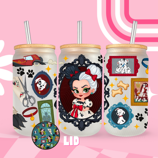 Cafecito&amp;Chisme Latte Latte Vaso Esmerilado
