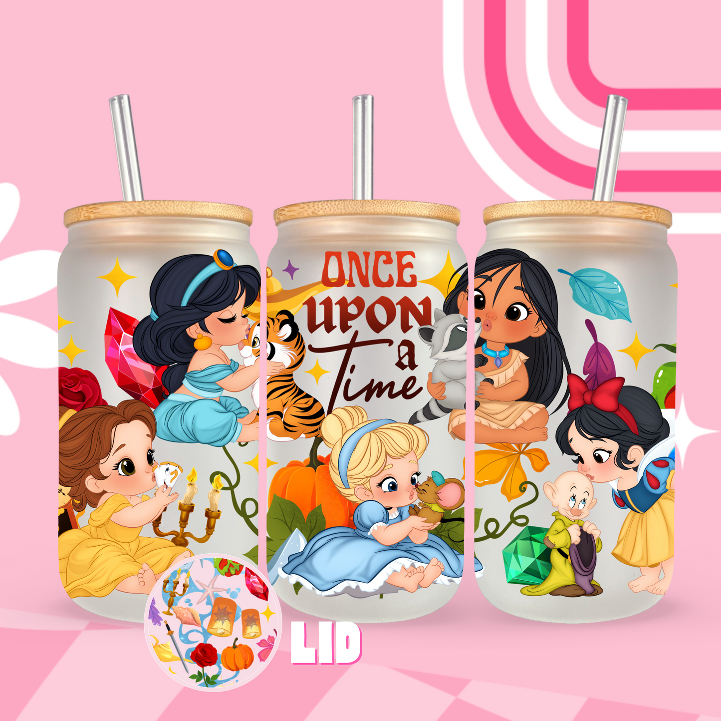 Once Upon A Time Glass Can