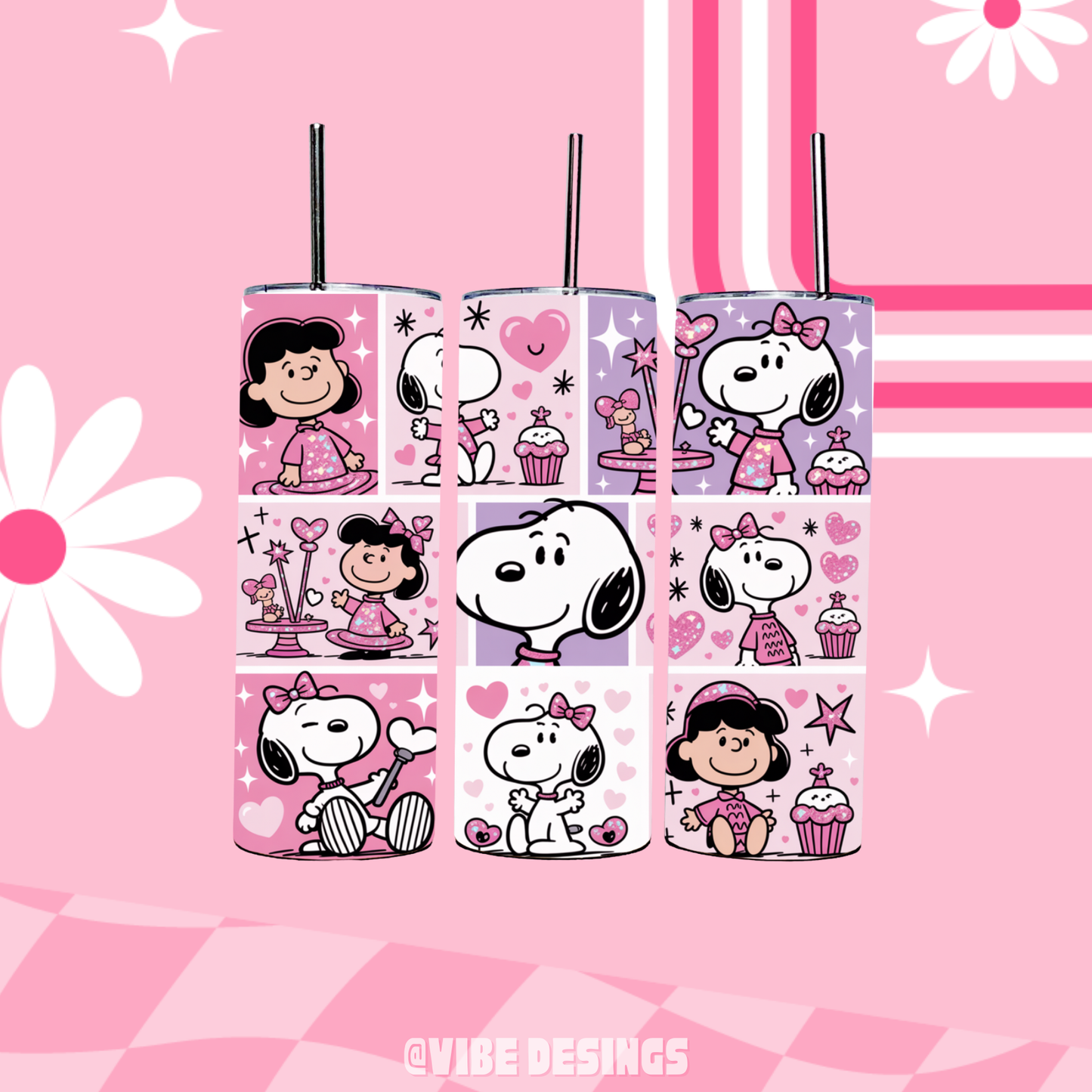 Valentine Dog 20oz Skinny Tumbler