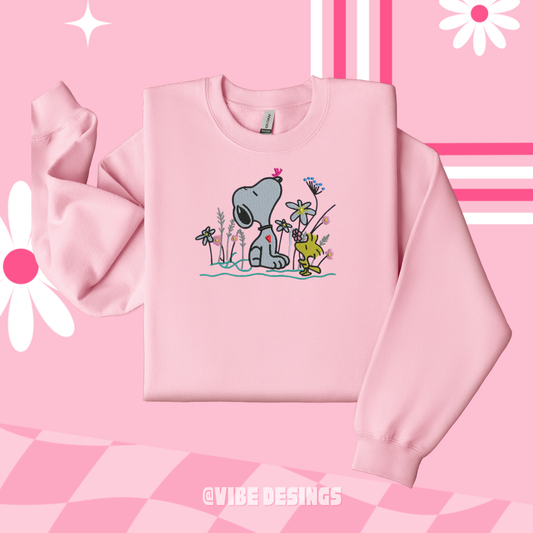Floral Snoops Crewneck