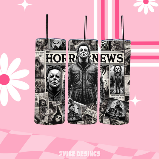 Horror News 20oz Skinny Tumbler