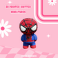 Knitted Spider Man 3D Miniature