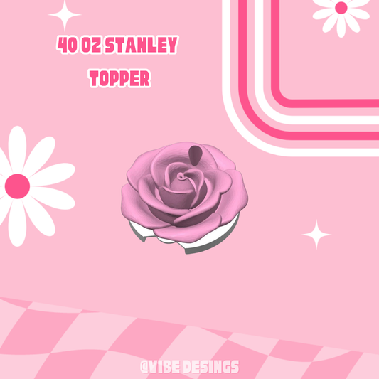 Rose 40 oz libbey lid topper