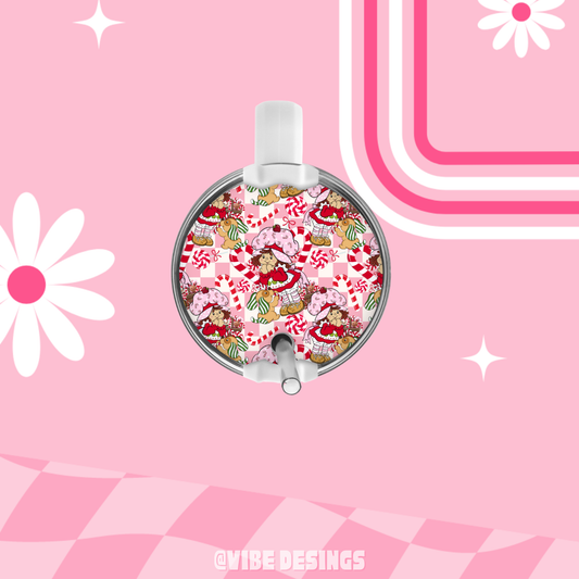 Candy Cane Cutie Round Plate