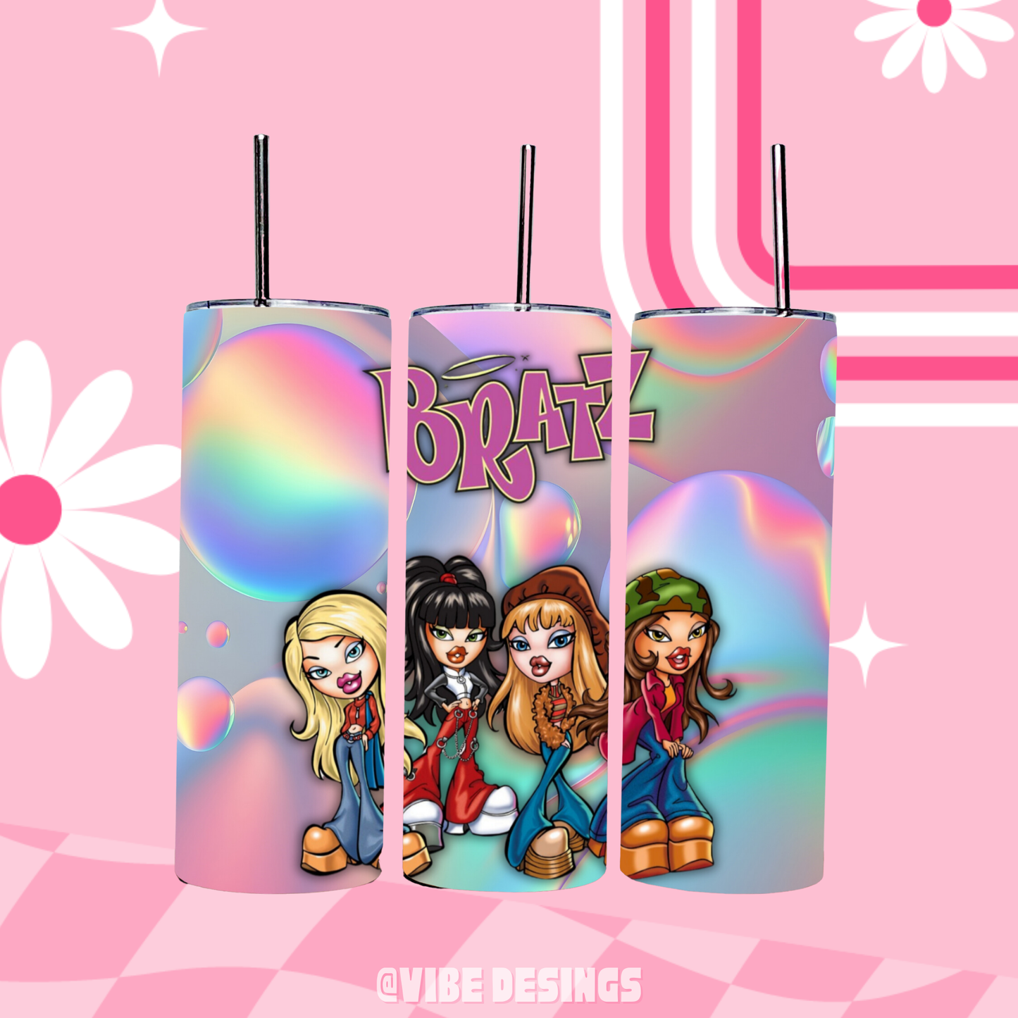 Bratty Girls 20oz Skinny Tumbler