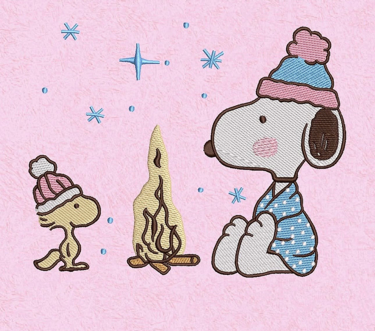 Dog x bonfire Embroidery
