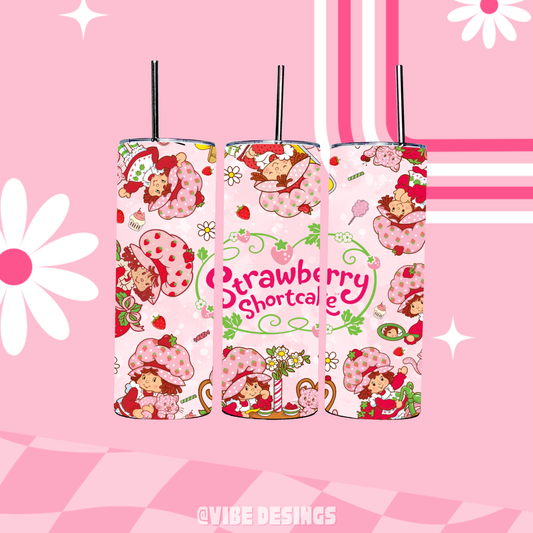 Strawberry shortcake 20oz Skinny Tumbler
