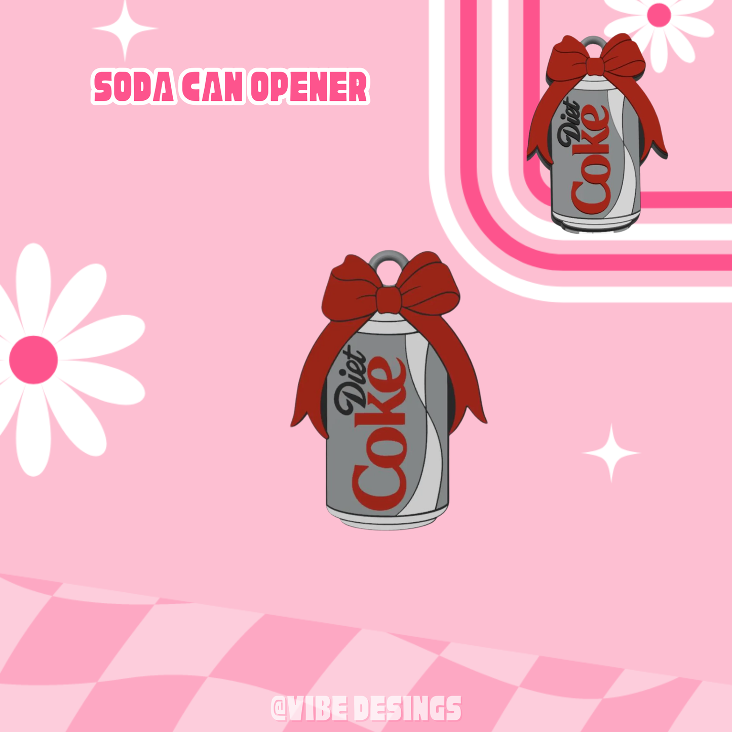Diet Soda Tab opener keychain Ships 7-10 days