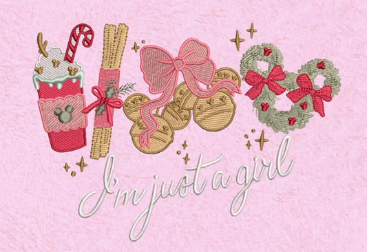 Im just a girl Embroidery