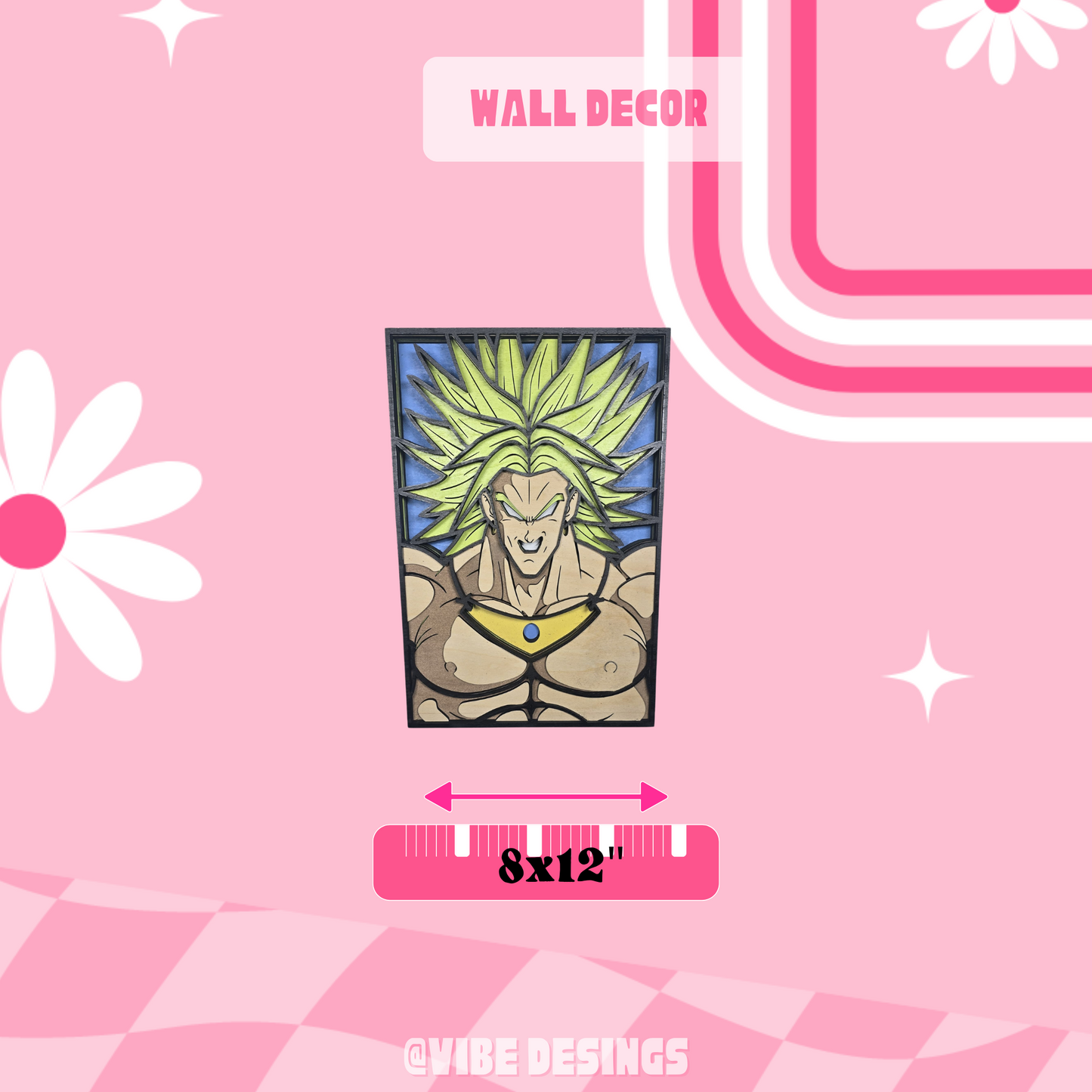 Broly Wall Decor (SHIPS IN 1-2 WEEKS)