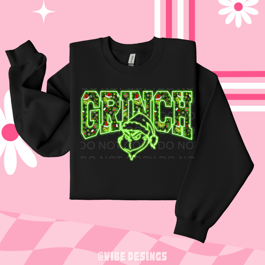 Neon Grinch Crewneck
