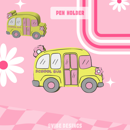 School Bus Pen Holder