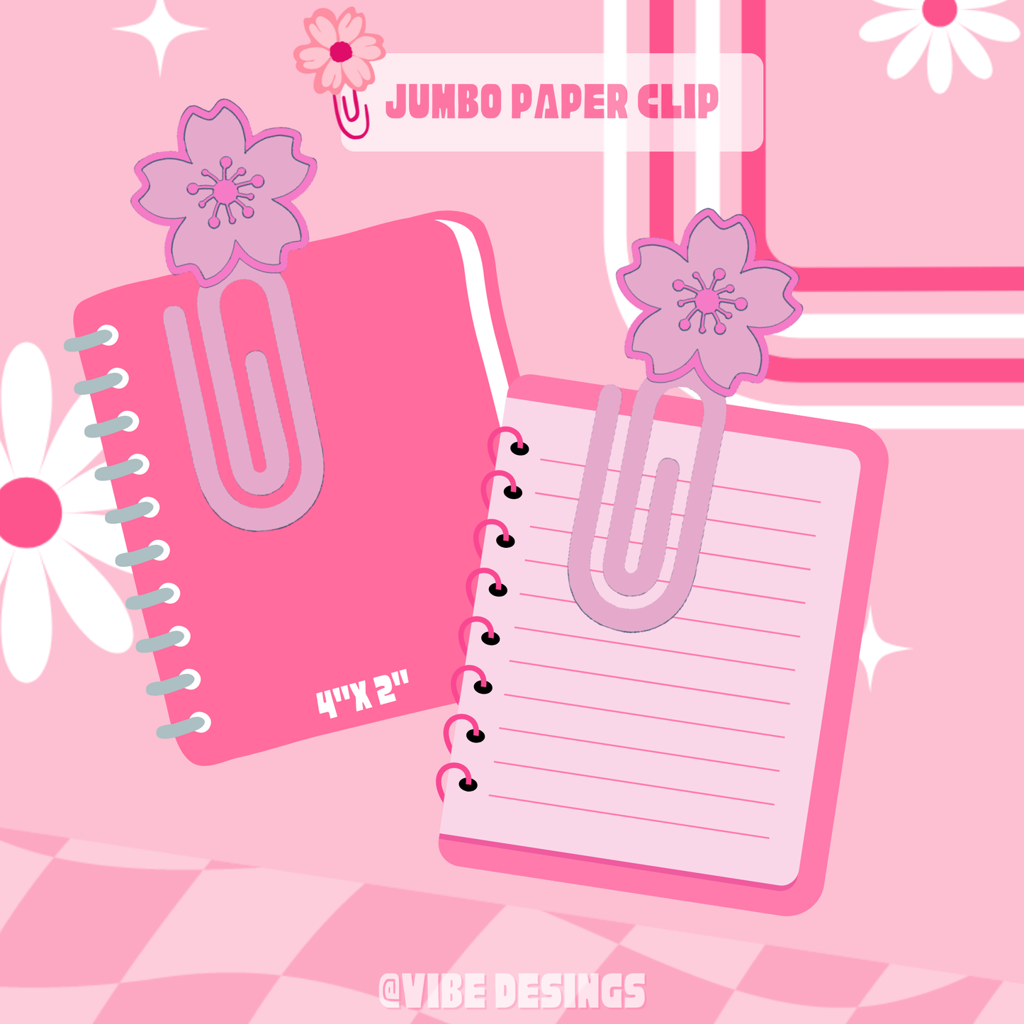 Cherry Blossom 3D Paper Clip