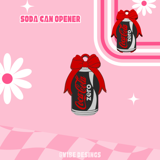 Soda Zero Tab opener keychain Ships 7-10 days