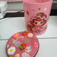 Strawberry Girl Mug Rhinestone lid