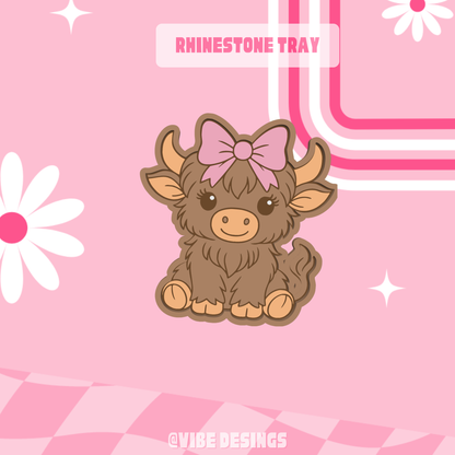 Coquette Highland Cow Tray