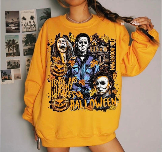 Many Faces Crewneck