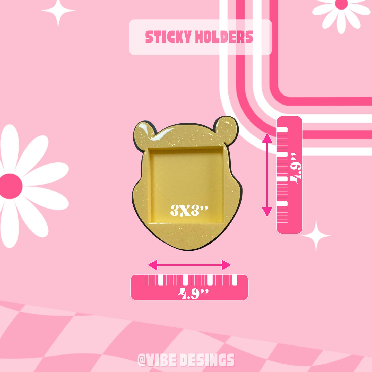 Pooh Sticky Holder