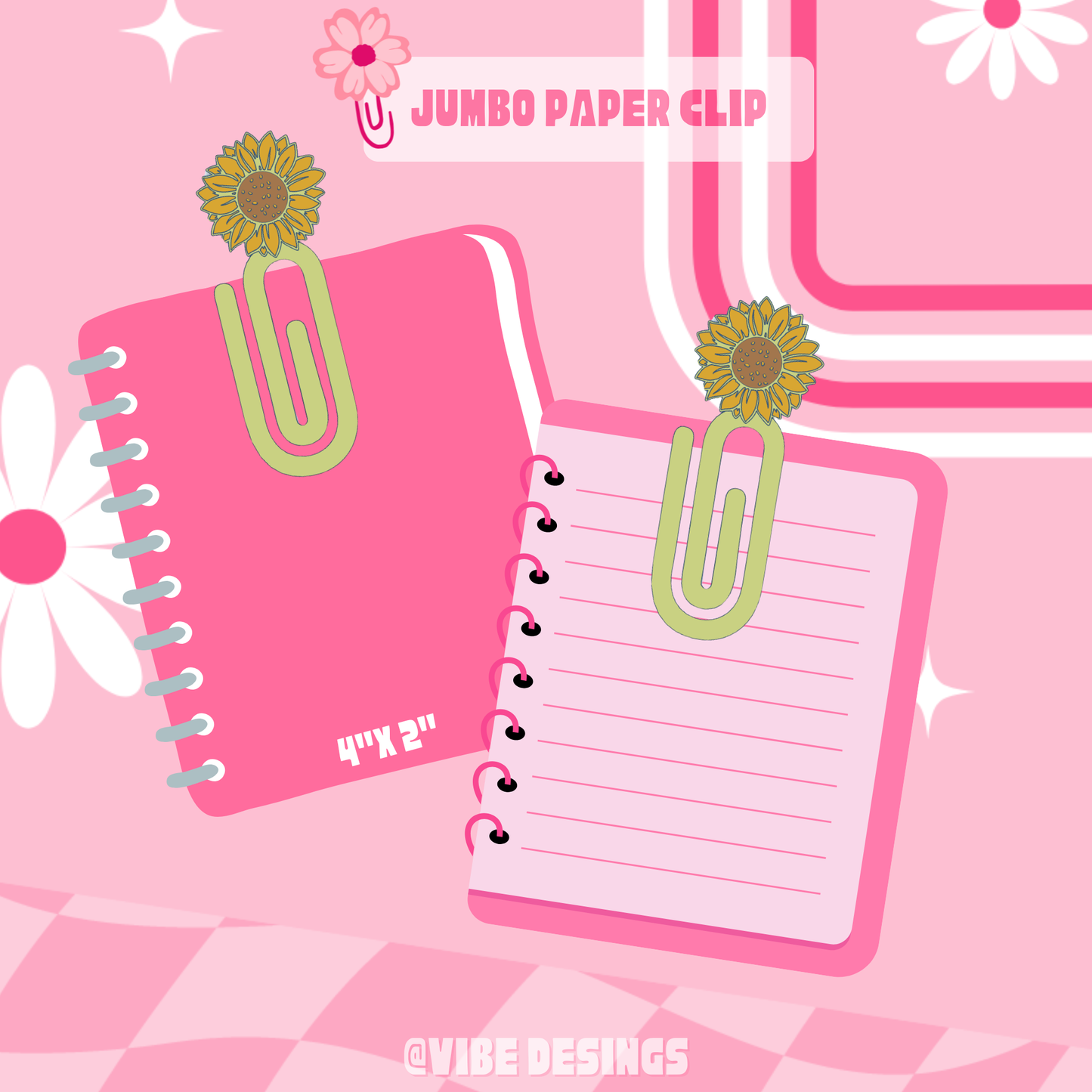 Sunflower 3D Paper Clip