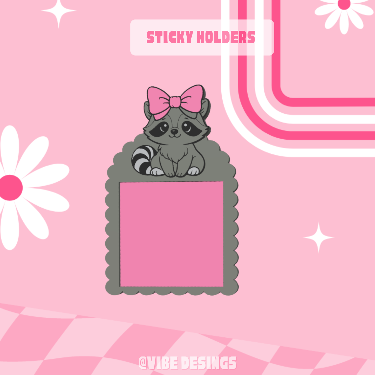 Raccoon Sticky Holder