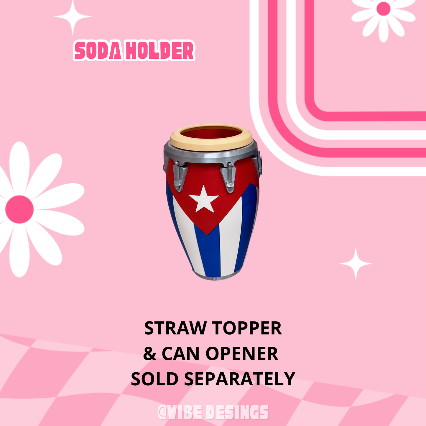 Cuba Conga Can Holder ( 12 oz standard)