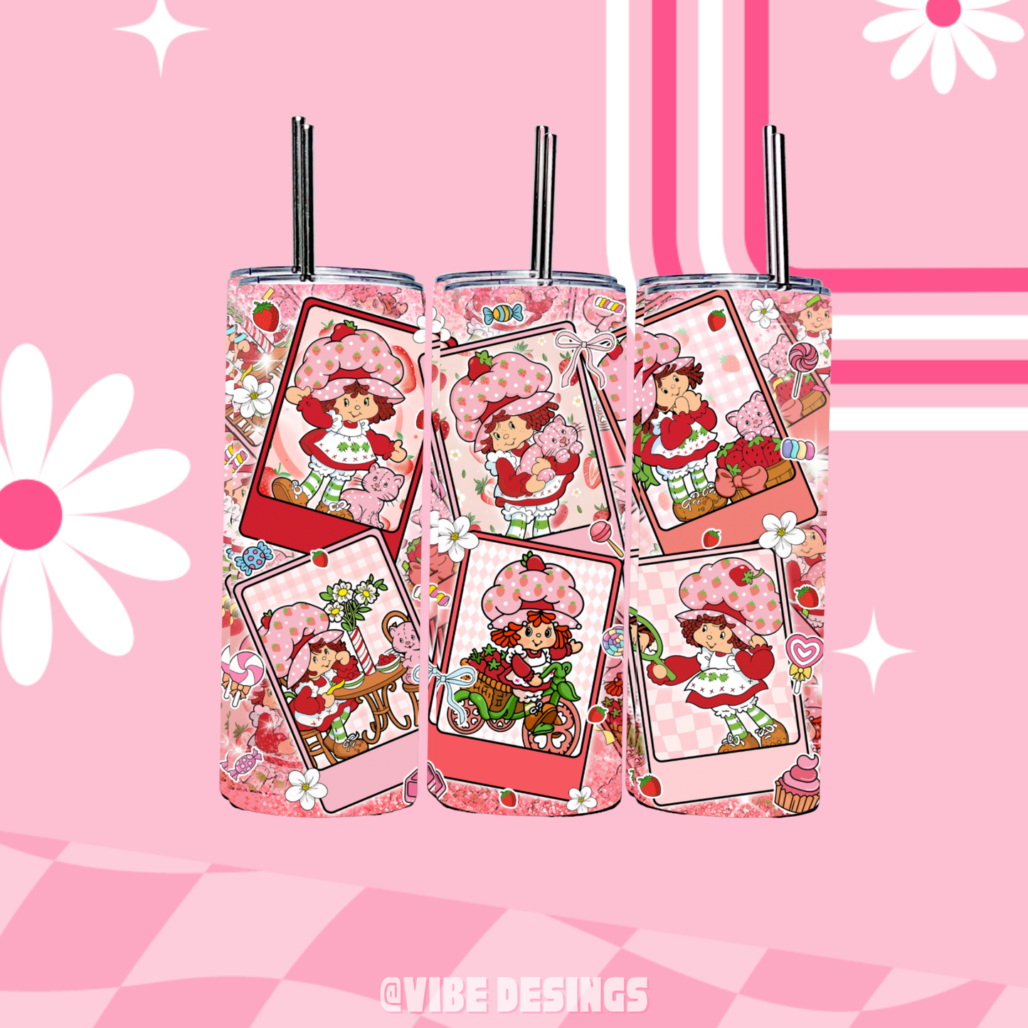 Berry Cards 20oz Skinny Tumbler