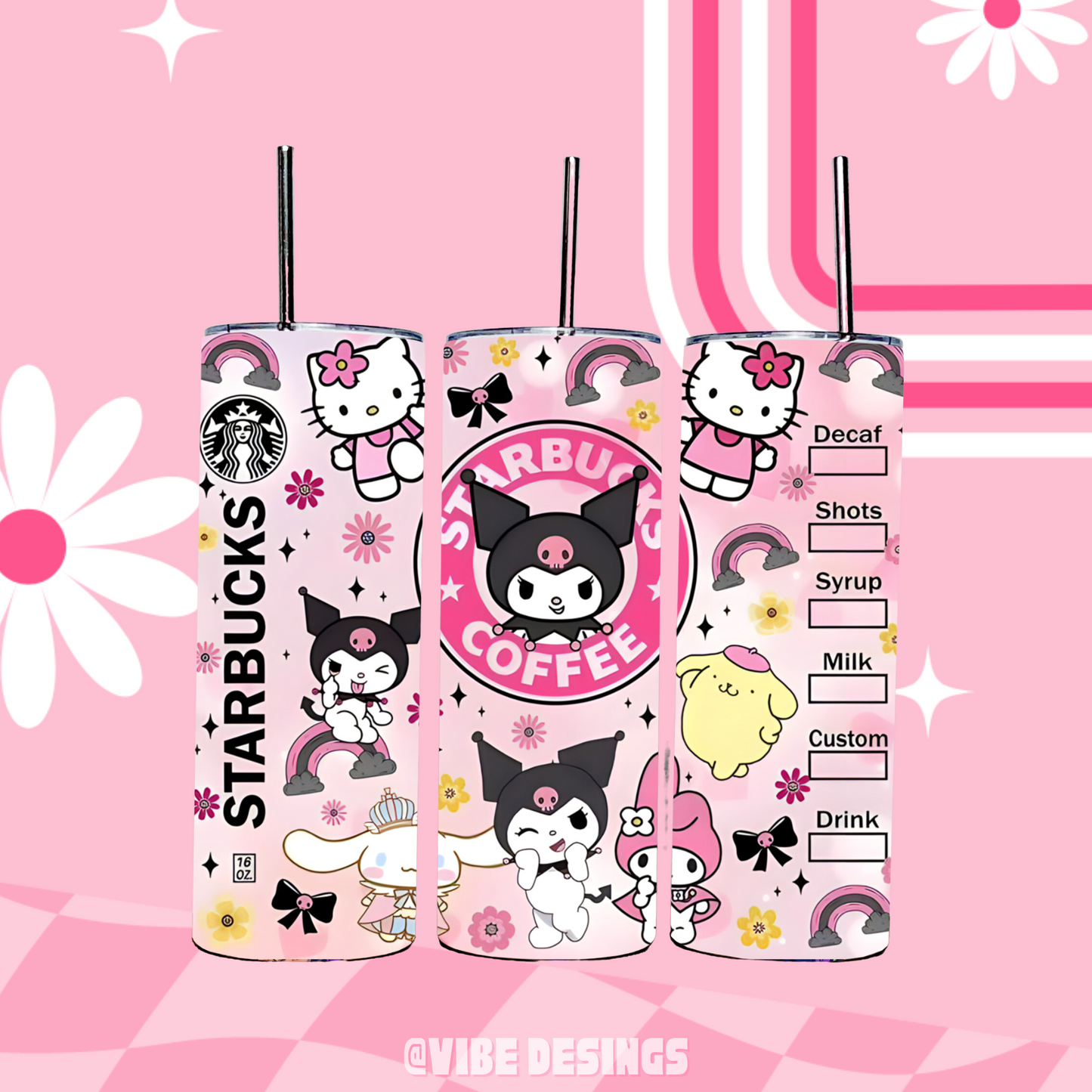 Kawaii Friends 20oz Skinny Tumbler