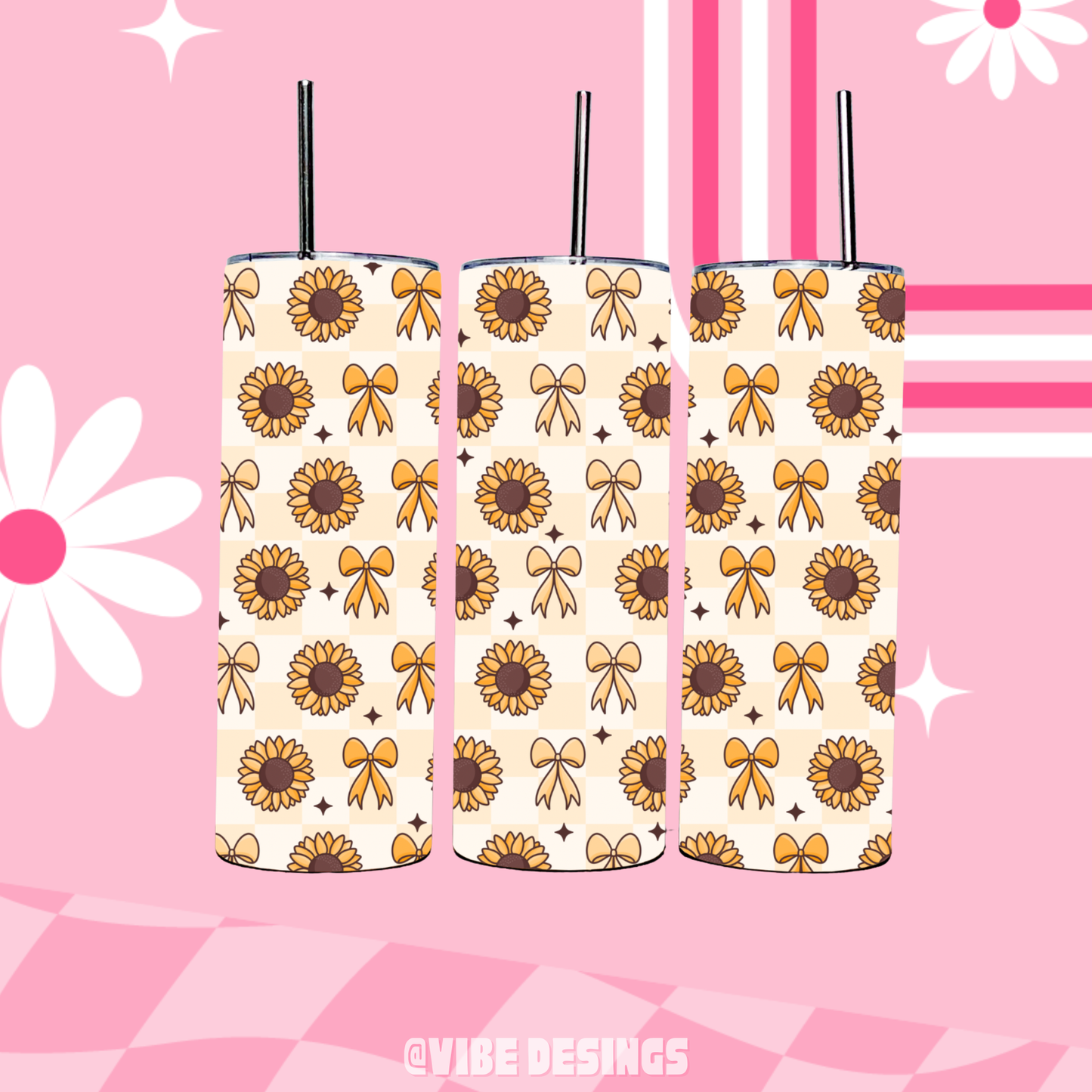 Sunflower 20oz Skinny Tumbler